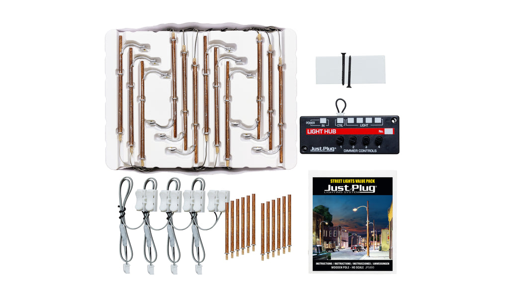 Woodland Scenics Wooden Poles Value Pack - HO Scale (WOOJP5900)
