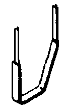 A Line Stirrups pkg(25) Style B (116-29001)