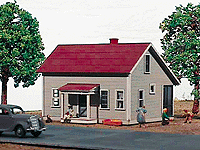 Walthers 1-1/2 Story House w/Porch - 139 Maple Street American Model Builders (152-139)