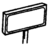 Cal Scale Diesel Numberboards (Brass Castings; pkg(2) -- 3 Character    (190-397)