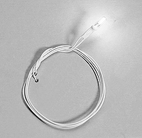 8" White Bulb Grain of Wheat Wire  (206-10102)