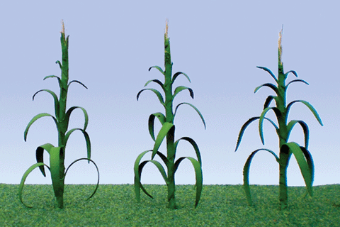 Corn Stalks -- 2" 5cm Tall pkg (373-95553)