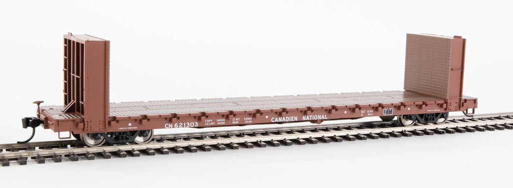 60' Pullman-Standard Bulkhead Flatcar (48' IL) - Ready to Run  (910-5801)