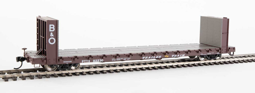 60' Pullman-Standard Bulkhead Flatcar (48' IL) - Ready to Run  )(910-5814)