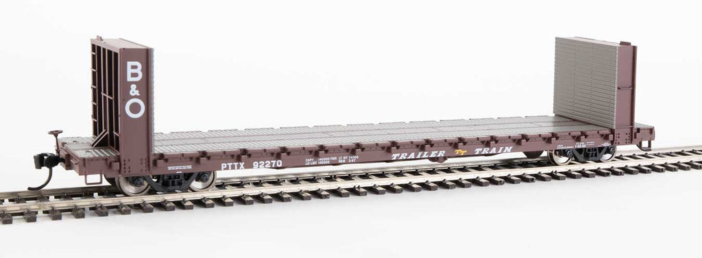 60' Pullman-Standard Bulkhead Flatcar (48' IL) - Ready to Run  )(910-5815)