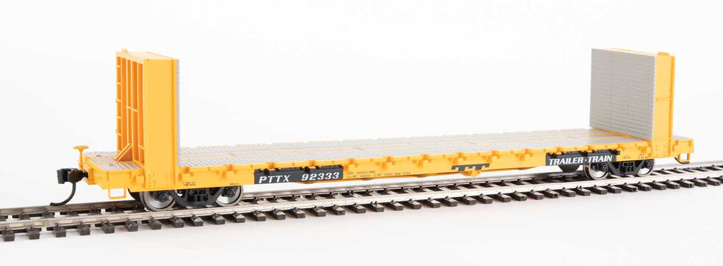 60' Pullman-Standard Bulkhead Flatcar (48' IL) - Ready to Run  )(910-5822)