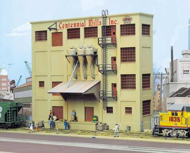 Walthers Centennial Mills Background Building -- Kit (933-3160)