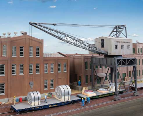 WalthersTraveling Crane with Brick Street (933-4096)