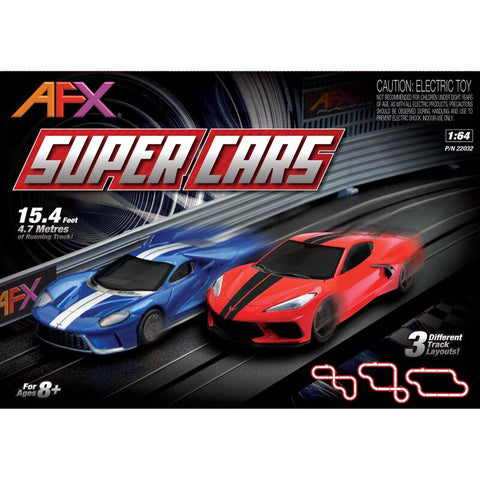AFX Super Cars 15-Foot Mega G+ HO Slot Car Track Set (AFX22032)