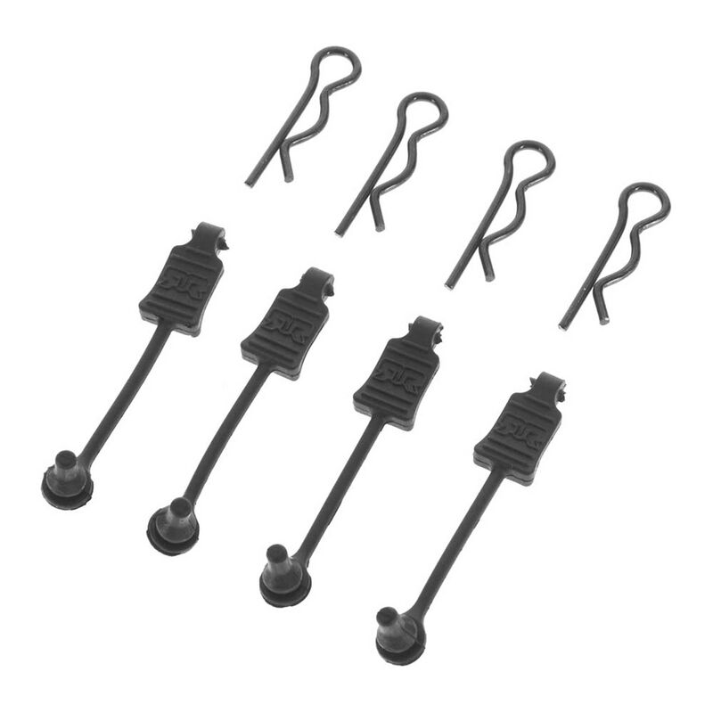 Arrma Body Clip Retainer 1/8 Scale Black (4) (AR390178)