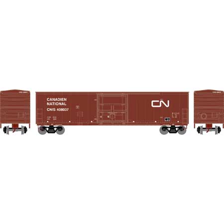 Athearn HO RTR 50' Superior Plug Door Box, CN #408037 (ATH71037)
