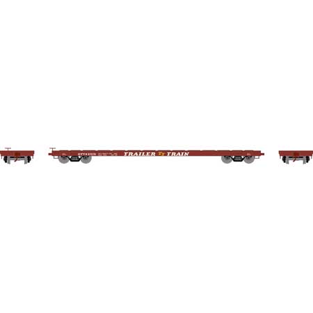 Athearn HO RTR 60' Flat Car, OTTX/Brown Logo #97079 (ATH97070)