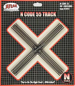 Atlas Code 55 Track 30 Degree Crossing -- N Scale  (ATL2045)