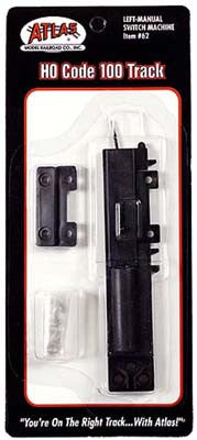 Atlas Code 100 Manual Switch Machine Left-Hand HO Tower Stock (ATL62)