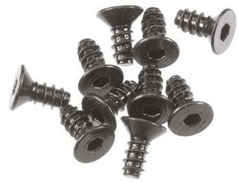 Axial Hex Socket Tapping Flat Head M2.6x6mm Black (10) (AXA0412)