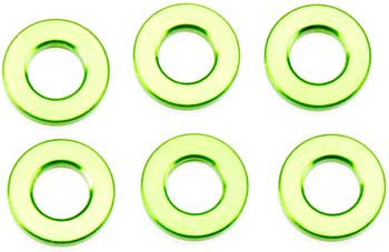 Axial Spacer 1x6mm Green (6) (AXA1301)