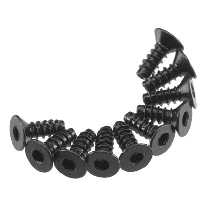 Axial Hex Socket Tap Flat Head M3x8mm Black (10) (AXA464)
