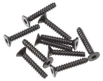 Axial Hex Socket Tapping Flat Head M3x16mm Black (10) (AXA0467)
