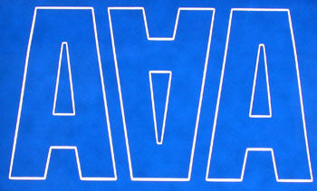 Coverite LETTERS BLUE 2" (COVQ3331)