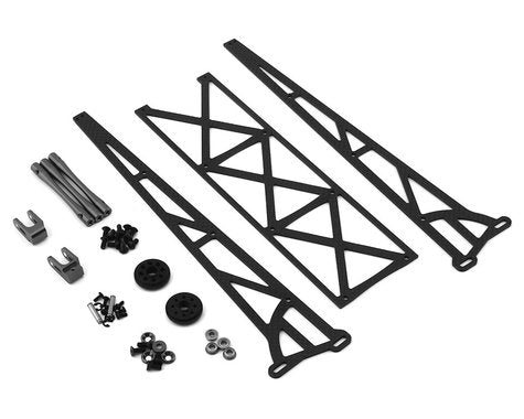 DragRace Concepts 10" Slider Wheelie Bar w/Plastic Wheels (Grey) DRC-391-0003)