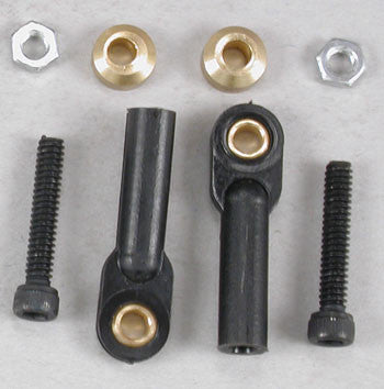 DuBro 2161 Swivel Ball Link w/Hardware Black 4-40 (2)  (DUB2161)