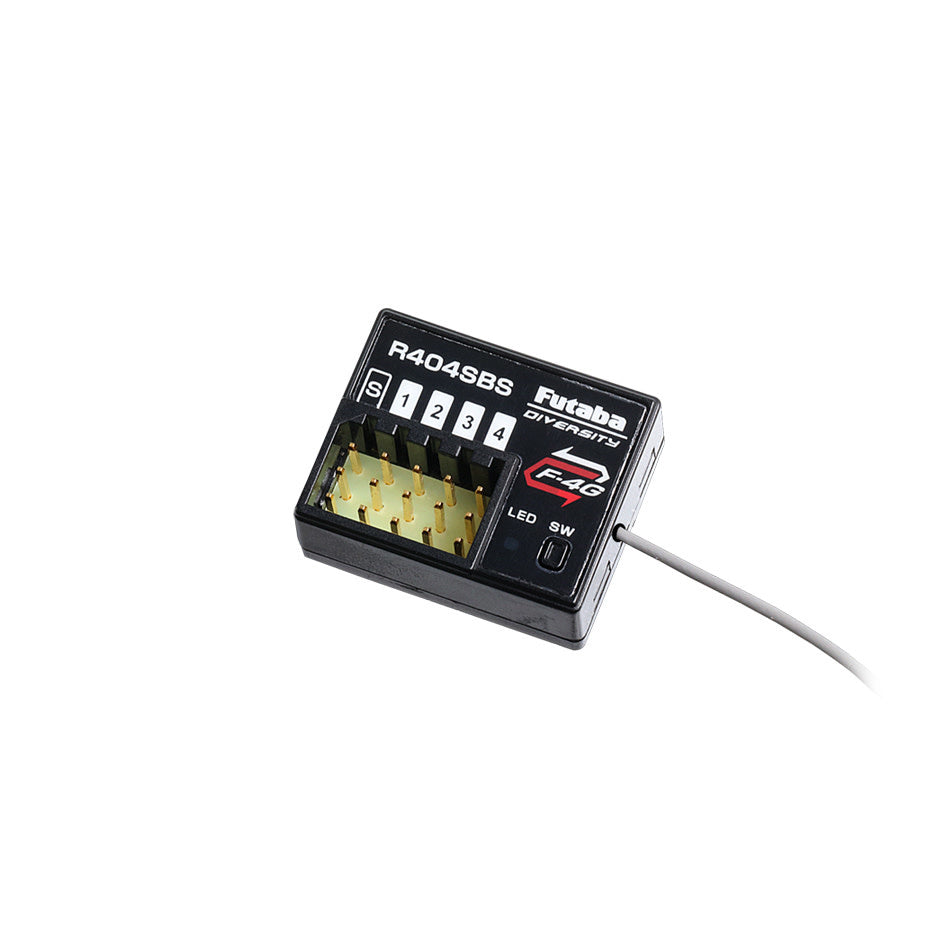 Futaba R404SBS F-4G T-FHSS 4-Channel 2.4Ghz Telemetry Receiver (SR/T-FHSS/S.Bus2) (FUT01102364-1)
