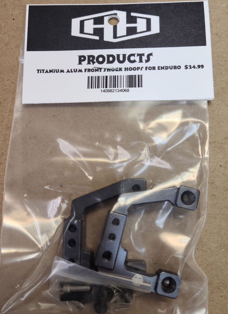 Hamilton Hobbies Titanium Aluminum Front Shock Hoops for Enduro (HAM134068)