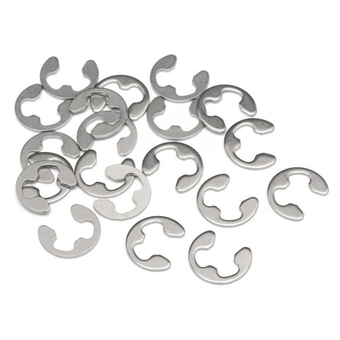 HRP Racing E Clip E-4HD (20 pieces) Stainless (HPIZ103)