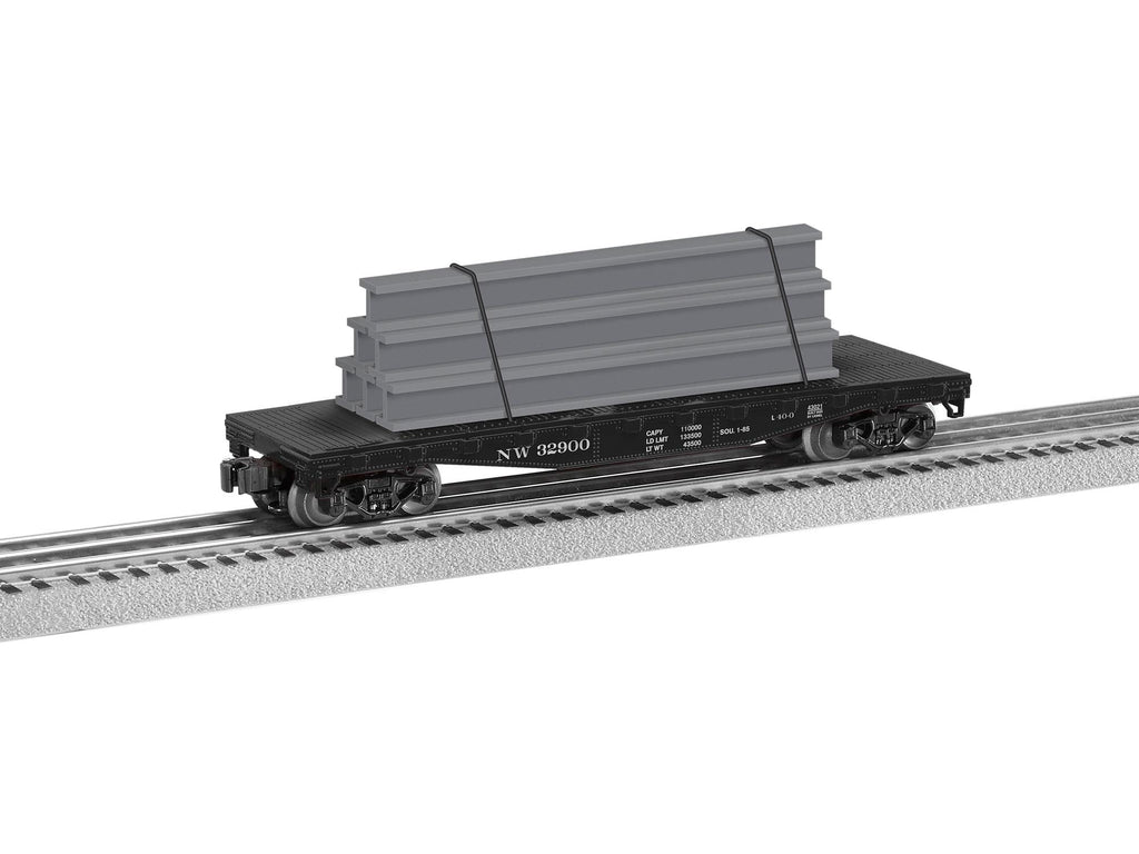 Lionel  NORFOLK & WESTERN STANDARD O FLATCAR W/ STAKES #32900  (LNL2143021)