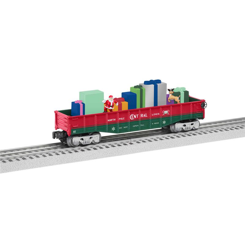 Lionel Christmas Chasing Gondola O SCALE (LNL2228130)