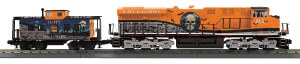 MTH ES44AC Imperial Diesel & Caboose Set With Proto-Sound 3.0 - Halloween (MTH30209751)