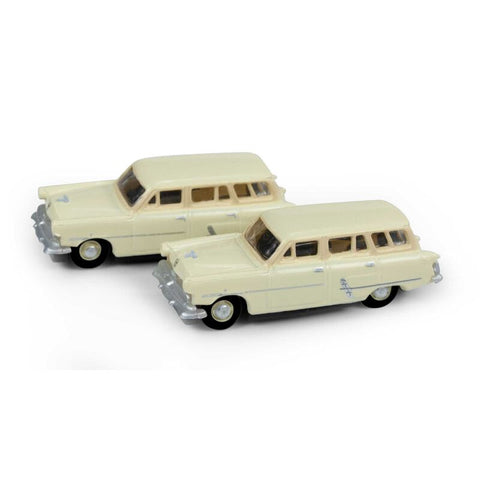 Classic Metal Works N 1953 Ford Station Wagon, Sungate Ivory(2)  (MWI50402)