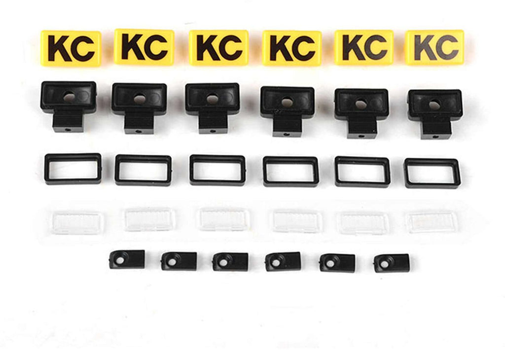 RC4WD KC HiLiTES Rectangle Lights with YELLOW Covers Z-E0132 for 3mm LED (RC4ZE0132)