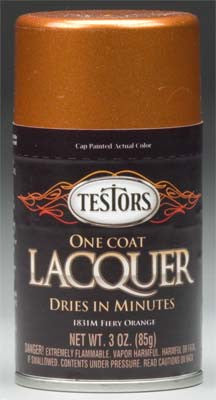 Testors Lacquer Spray Fiery Orange 3 oz (TES1831MT)