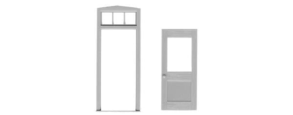 TICHY 1 LITE DOOR/FRAME/TRANSOM  (TIC2030)