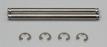 Traxxas Chrome Suspension Pin w/Clip 44mm (2) (TRA2640)