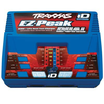 Traxxas EZ-Peak Plus 8A NiMH/LiPo Dual Charger w/iD (TRA2972)