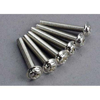 Traxxas Screws, 3 x 20mm, Washerhead (6) (TRA3188)