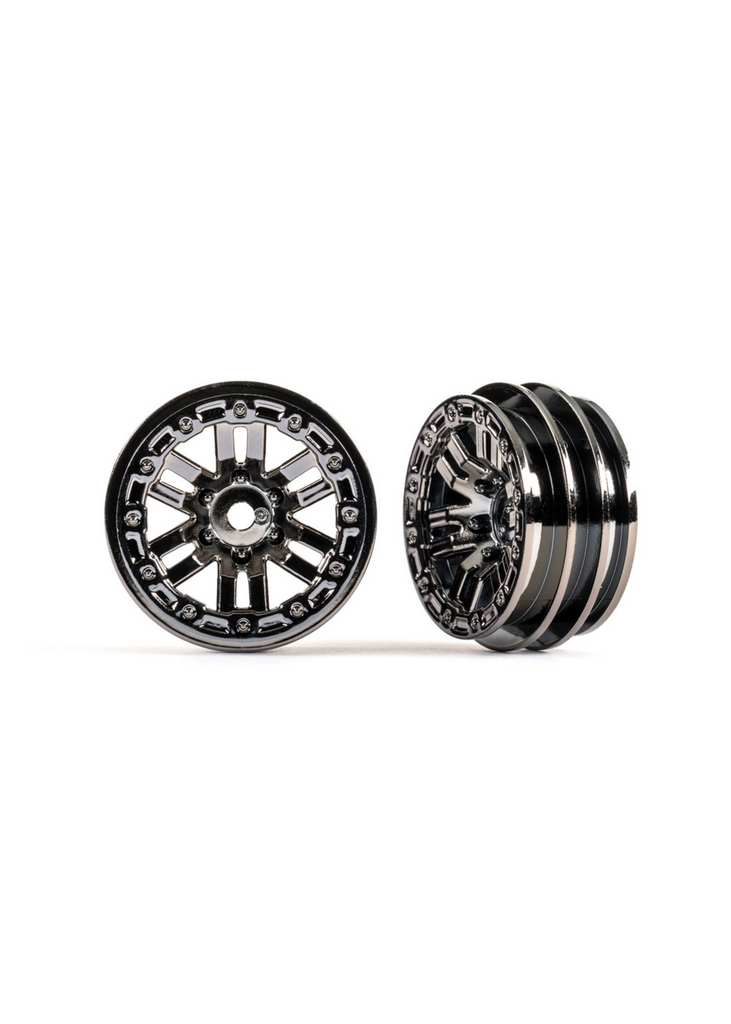 Traxxas 1.0" Rims (Black Chrome) (2) (TRX-4M) (TRA9768BLKCR)