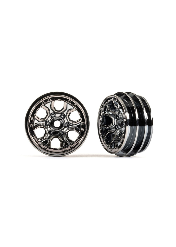 Traxxas 1.0" Rims (Black Chrome) (2) (TRX-4M) (TRA9770BLKCR)