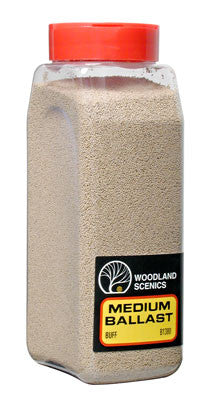 Woodland Scenics Ballast Medium Buff 32 oz (WOOB1380)