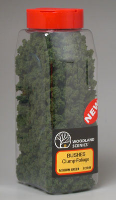 Woodland Scenics Bushes Shaker Medium Green 32 oz (WOOFC1646)