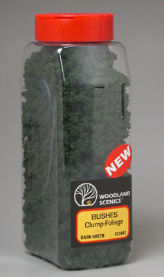 Woodland Scenics Bushes Shaker Dark Green 32 oz (WOOFC1647)