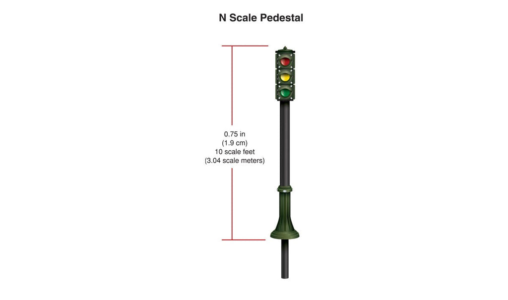 Woodland Scenics N Pedestal Traffic Lights (WOOJP5635)