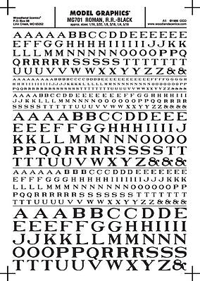 Woodland Scenics Roman R.R. Letters, Black (WOOMG701)