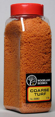 WOODLAND SCENICS TURF COARSE FALL ORANGE 32 OZ. (WOOT1354)