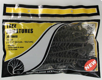 Woodland Scenics Tree Armatures 2-1/2-4" (70) (WOOTR1124)