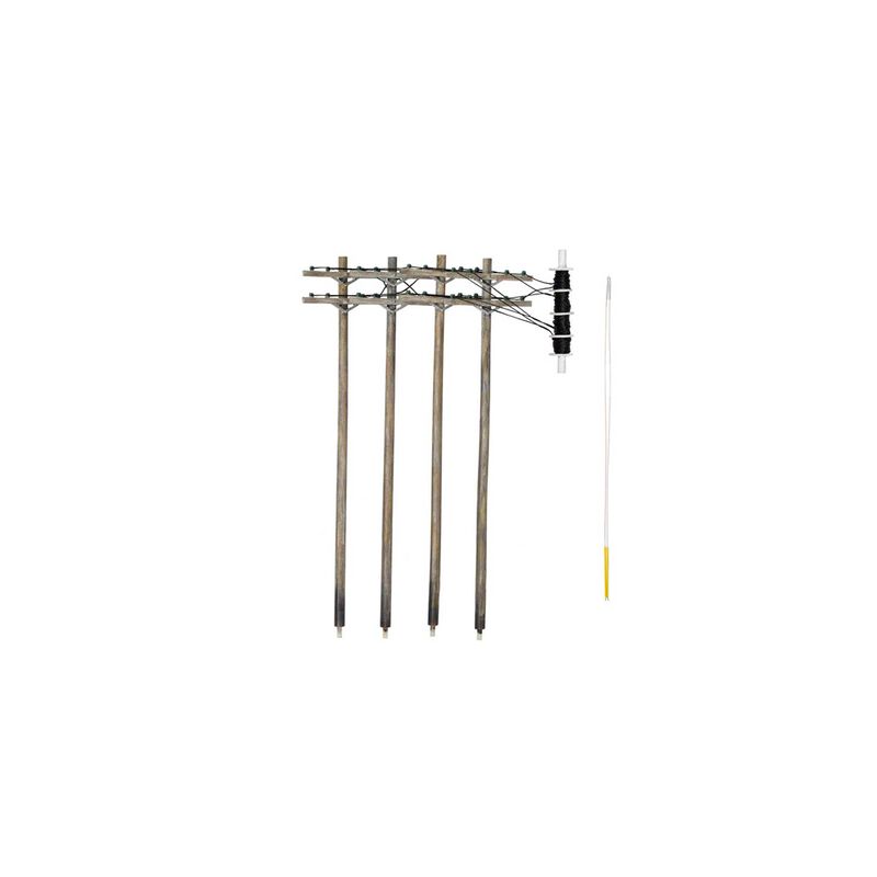 Woodland Scenics N Wired Poles Double Crossbar (WOOUS2251)