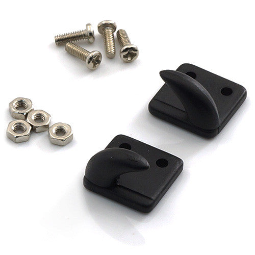 Yeah Racing 1/10 RC Rock Crawler Accessories Bolt-on Hooks / off Centre Black (YA-0379bk)