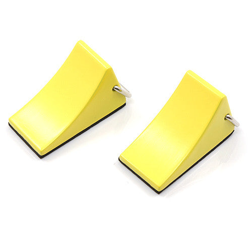 Yeah Racing RC Rock Crawler Accessory Reifenstopper / Chockes 2pcs - Yellow (YA-0383)